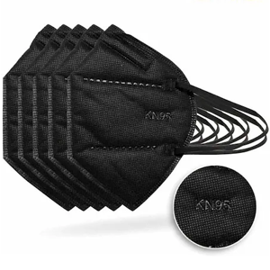 CUBREBOCA KN95 NEGRO P/10 PZAS