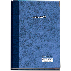 LIBRO BITACORA DE OBRA ESTRELLA 96 HJS T/CARTA