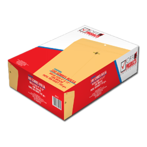 SOBRE MANILA CARTA 9X12 C/BROCHE C/100 PZAS