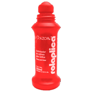 TINTA SELLO AZOR ROLL ON ROJA